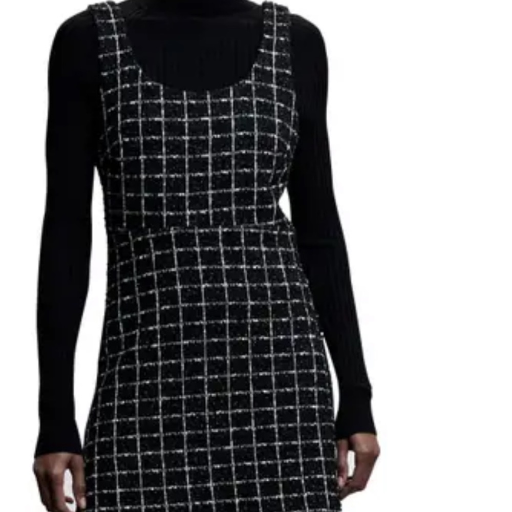 Black   Mango dress warm  has two pockets in front